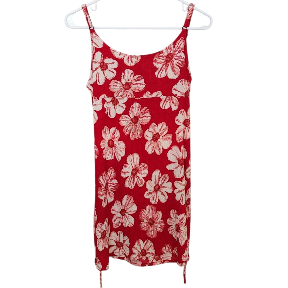 Vintage Hawaiian Print Gauze Mini Dress